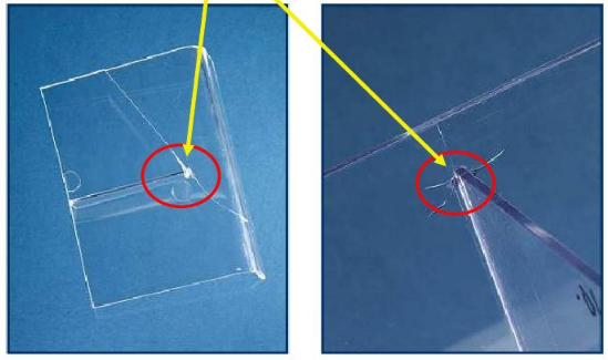 注塑成型缺陷十一：頂出破裂、尖角處開裂
